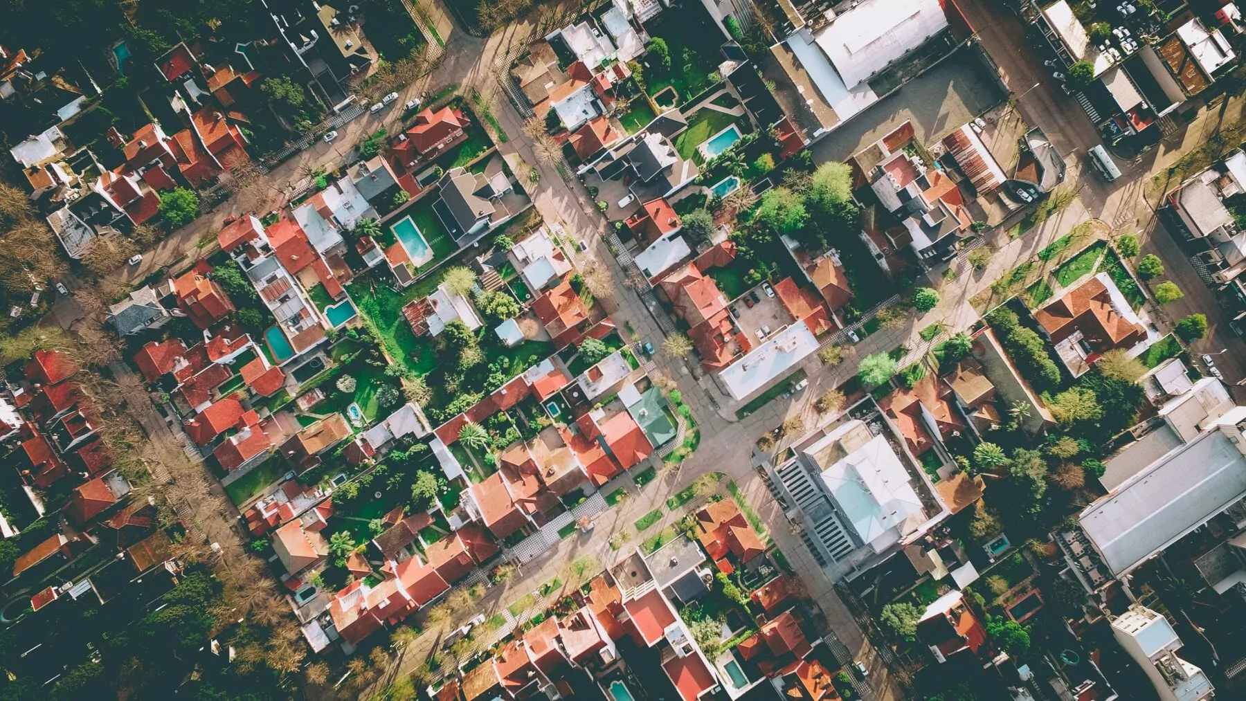 annexation in real estate bird view suburb square